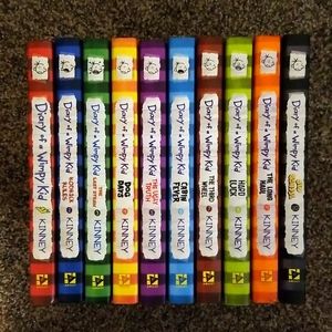 Diary of a Wimpy Kid Hardcover books 1-10